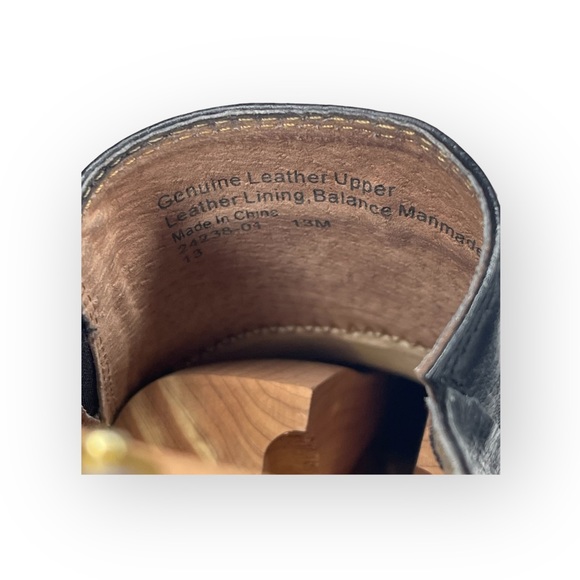 Stacy Adams Square Toe Dress Shoe Booties Black Leather Shooties 13D - Picture 14 of 16